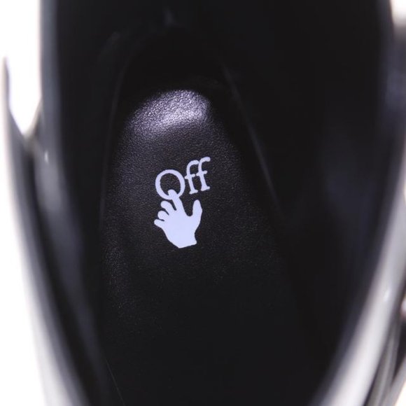 Off-White™ sz39 Black Leather Zip Tie Tag Ziptie - Picture 3 of 12